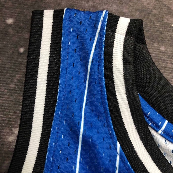 Heat Transfer Orlando Magic Shaquille O'Neal Mitchell & Ness 1994-95 Blue Hardwood Classics Swingman Jerse