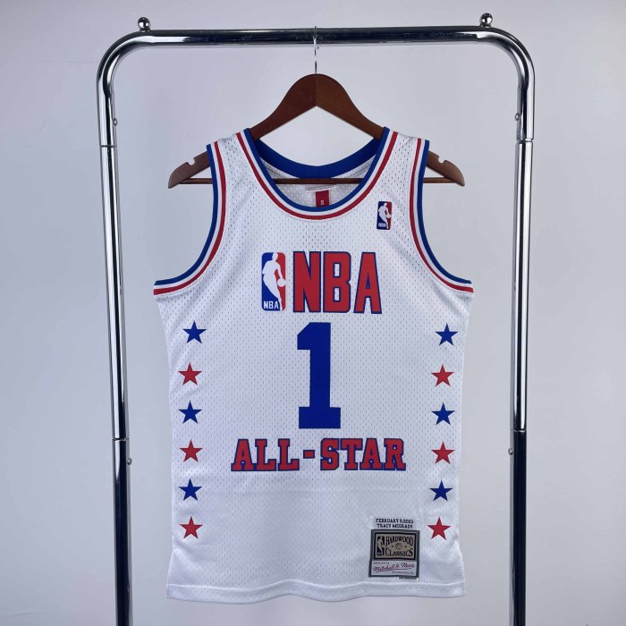 Heat Transfer 2003 All Star Tracy McGrady Retro White Jersey