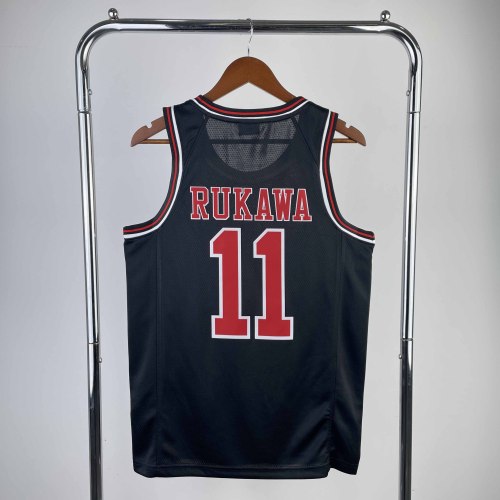 Heat Transfer Slam Dunk Kaede Rukawa Black Jersey