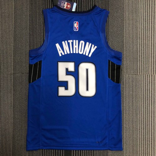 Heat Transfer Orlando Magic Anthony Michael Parker 75th Anniversary Blue Jersey