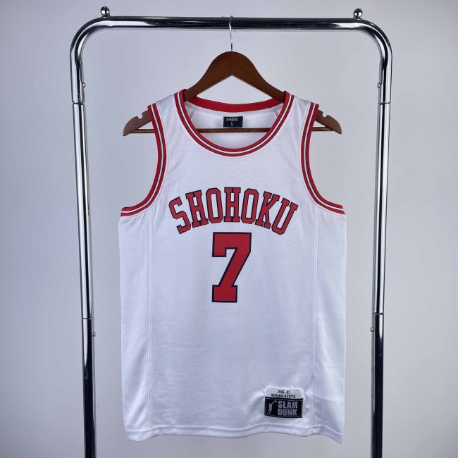 Heat Transfer Slam Dunk Miyagi Ryota White  Jersey