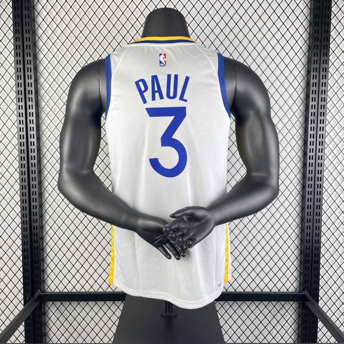 Heat Transfer 2023 NBA Golden State Warriors Chris Paul White Jersey