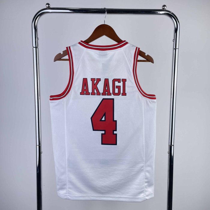 Heat Transfer Slam Dunk Akagi Takenori White Jersey
