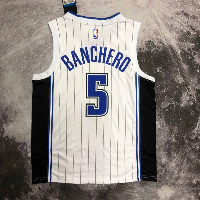 Heat Transfer Orlando Magic Paolo Banchero White Jersey