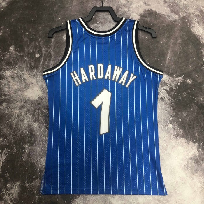 Heat Transfer 1995 Orlando Magic Anfernee Hardaway Retro Blue Jersey