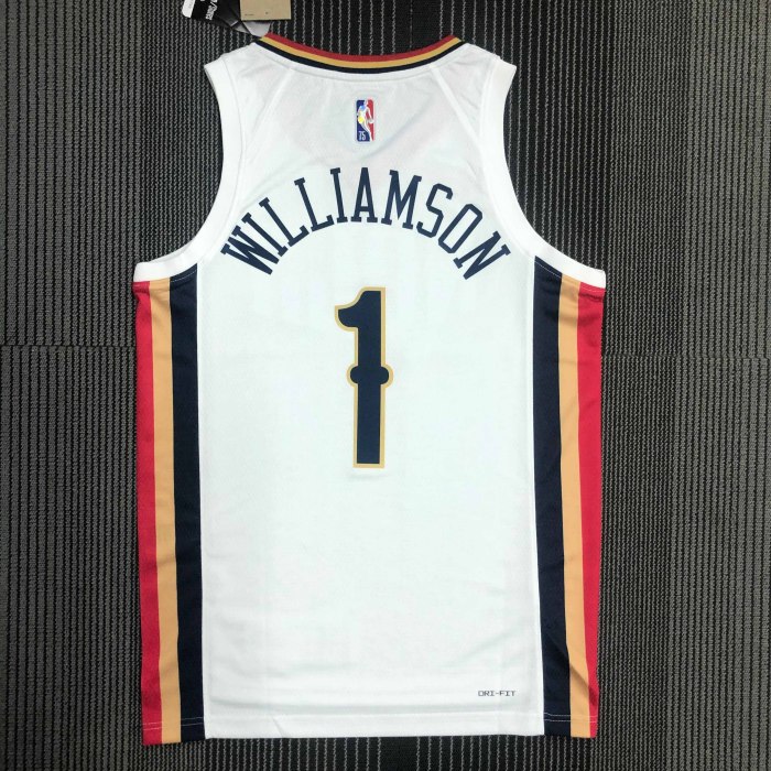 Heat Transfer 2022 New Orleans Pelicans Zion Williamson City edition White Jersey