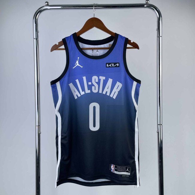 Heat Transfer 2023  All Star Tyrese Haliburton Blue Jersey