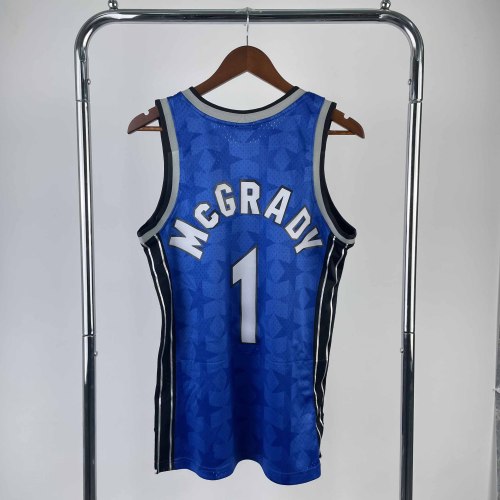 Heat Transfer Orlando Magic Tracy McGrady Mitchell & Ness 2000-01 Blue Hardwood Classics Swingman Jersey