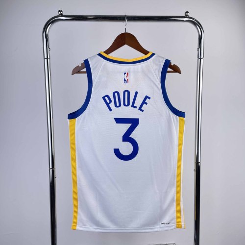 Heat Transfer 2023 NBA  Golden State Warriors Jordan Poole White Jersey