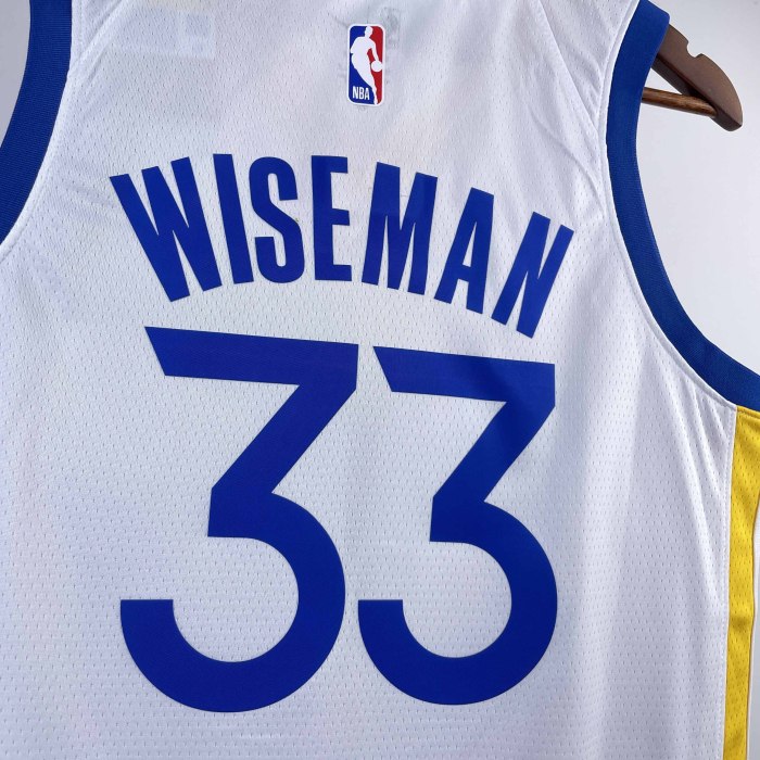 Heat Transfer 2023 Golden State Warriors James Wiseman White Jersey
