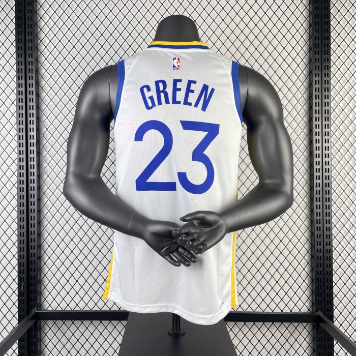 Heat Transfer 2023 Golden State Warriors JaMychal Green White Jersey