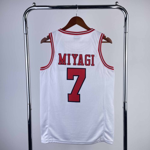 Heat Transfer Slam Dunk Miyagi Ryota White  Jersey