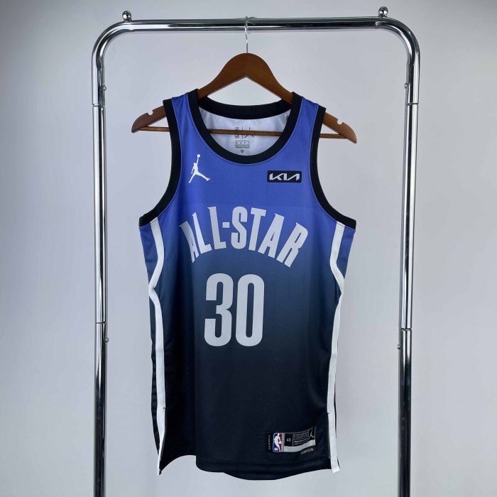 Heat Transfer 2023  All Star Stephen Curry Blue Jersey