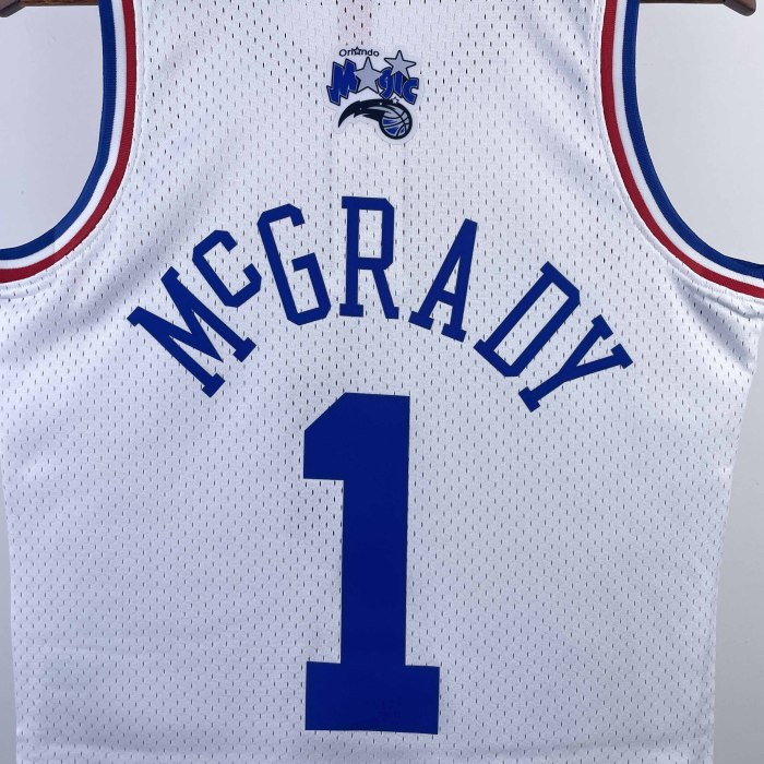 Heat Transfer 2003 All Star Tracy McGrady Retro White Jersey