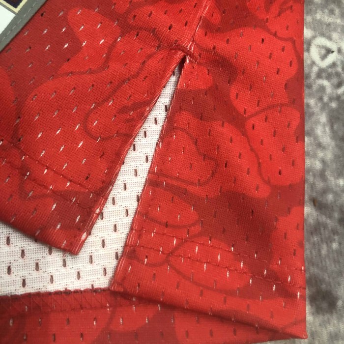 Heat Transfer NBA Chicago Bulls BAPE×M&N Hardwood Classics Swingman Jersey