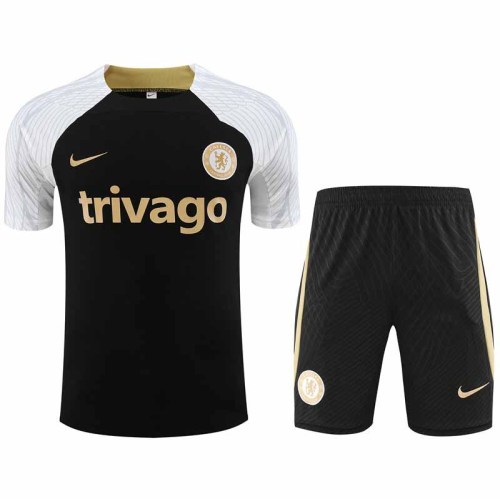 Adult Kit 23-24 Chelsea Black Training set Football shirt + short
