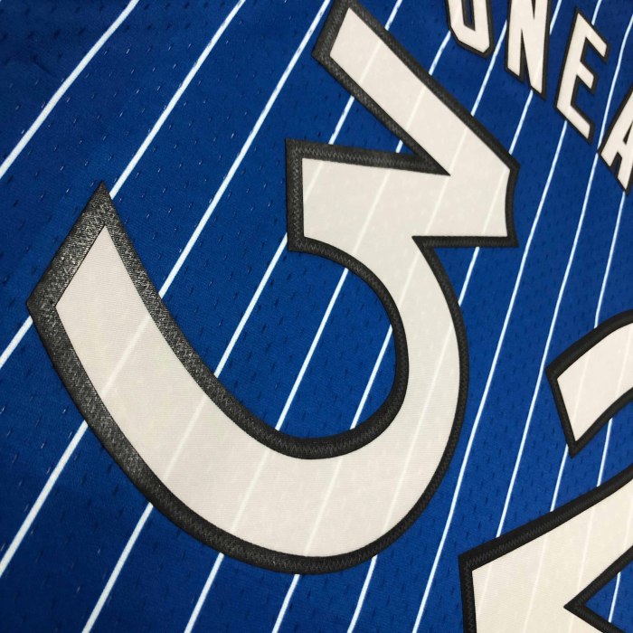 Heat Transfer Orlando Magic Shaquille O'Neal Mitchell & Ness 1994-95 Blue Hardwood Classics Swingman Jerse