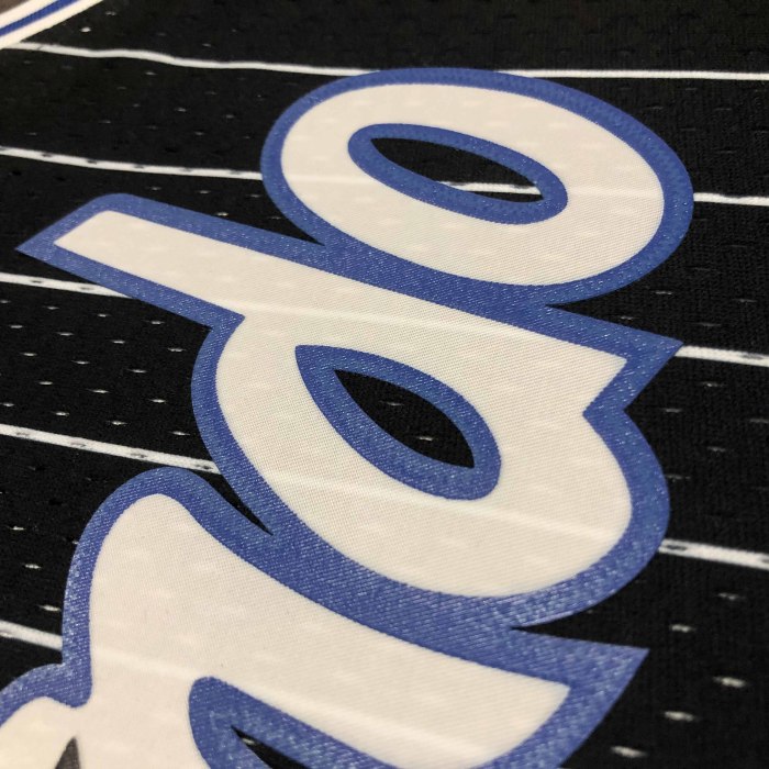 Heat Transfer Orlando Magic Shaquille O'Neal Mitchell & Ness 1994-95 Black Hardwood Classics Swingman Jersey
