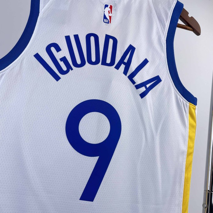Heat Transfer 2023 NBA Golden State Warriors Andre Iguodala White Jersey