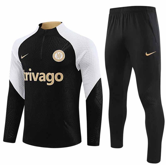 Adult Kit  23-24 Chelsea Black Player Version Training set Football Kit Soccer Kit