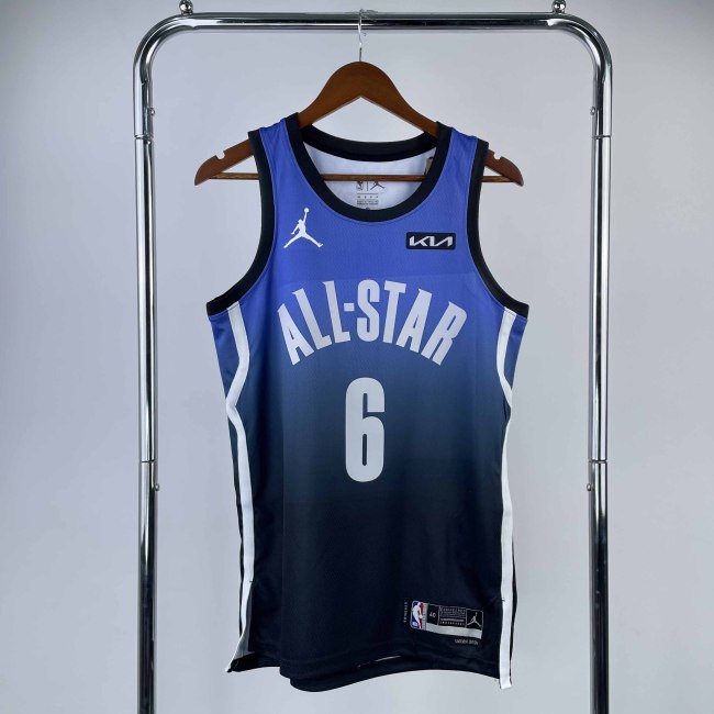 Heat Transfer 2023  All Star LeBron James Blue Jersey