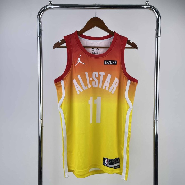 Heat Transfer 2023  All Star DeMar DeRozan Yellow Jersey