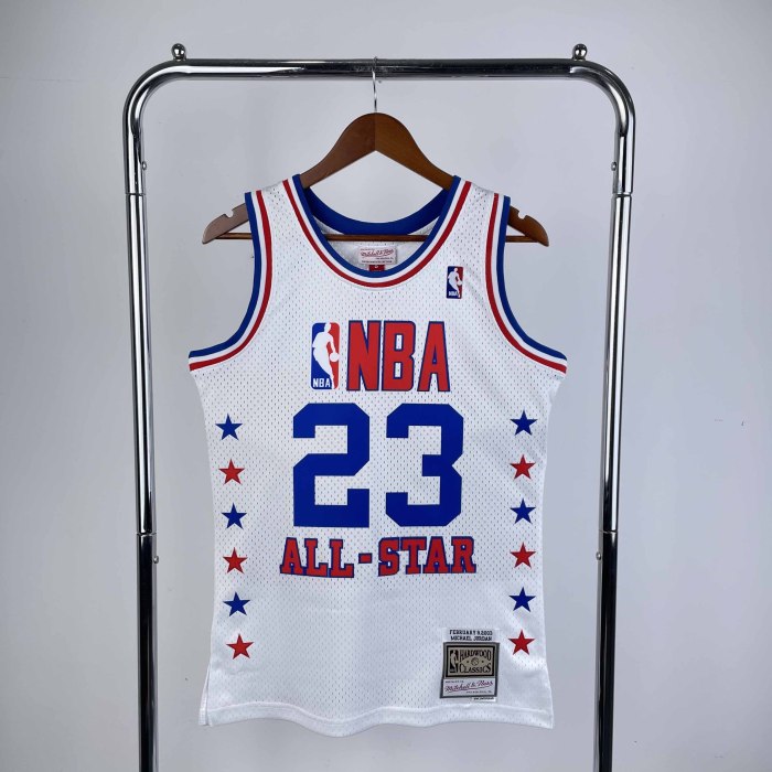 Heat Transfer 2003  All Star Michael Jordan Retro White Jersey