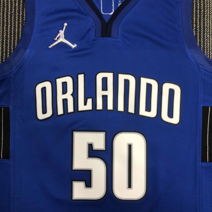 Heat Transfer Orlando Magic Anthony Michael Parker 75th Anniversary Blue Jersey