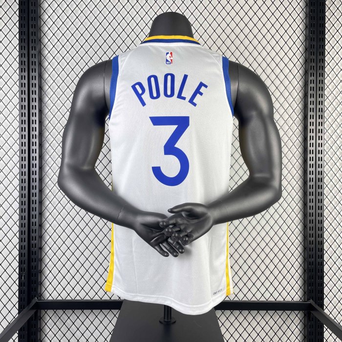 Heat Transfer 2023 NBA  Golden State Warriors Jordan Poole White Jersey