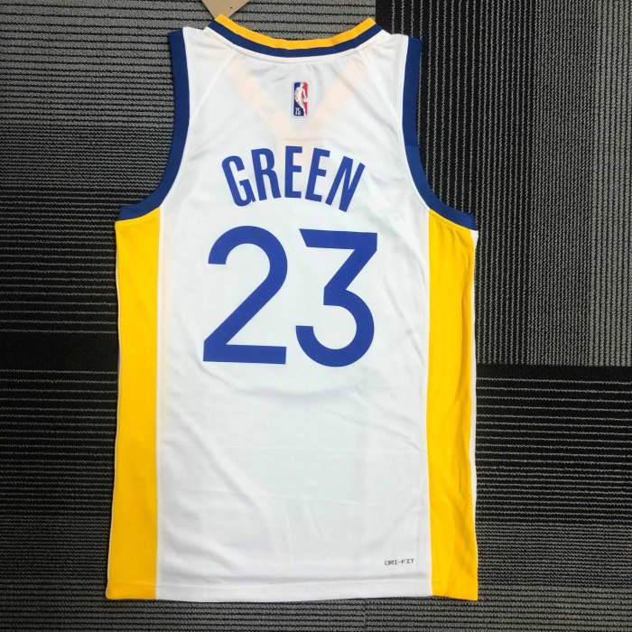 Heat Transfer Golden State Warriors JaMychal Green 75th Anniversary White Jersey