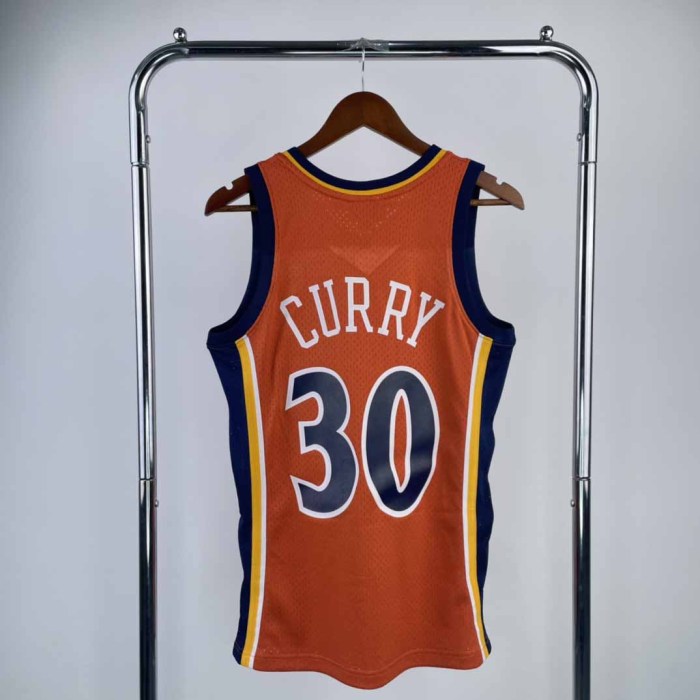 Heat Transfer Golden State Warriors Stephen Curry Mitchell & Ness Youth 2009-10 Hardwood Classics Swingman Jerse