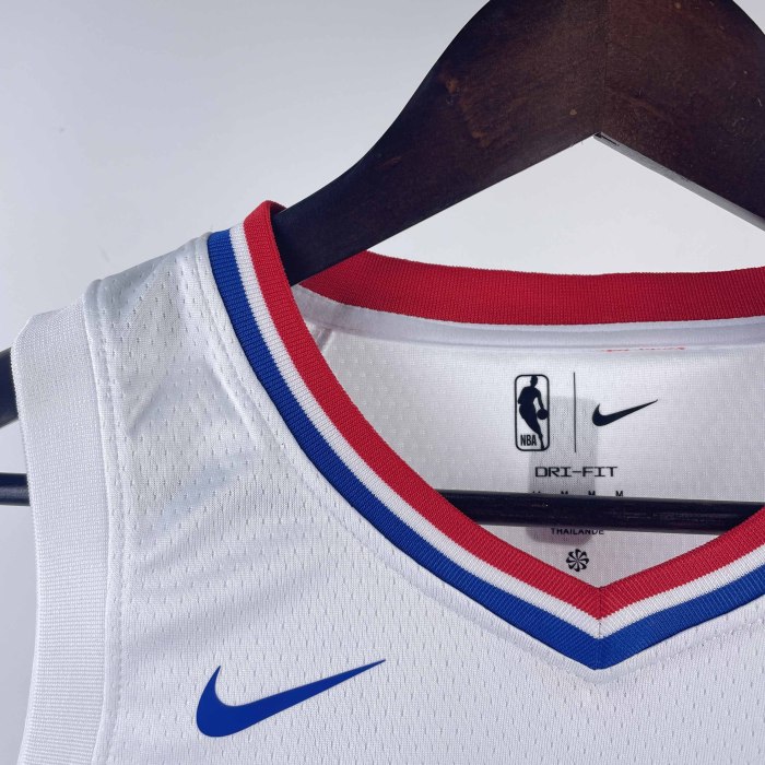KIDS Heat Transfer 2023 Los Angeles Clippers Russell Westbrook White Jersey