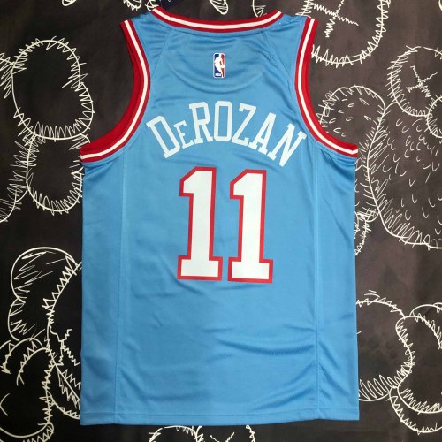 Heat Transfer Chicago Bulls Demar DeRozan Blue Jersey