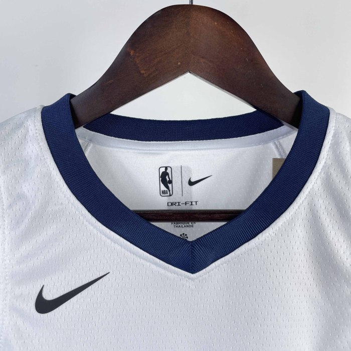 KIDS Heat Transfer 2023 Memphis Grizzlies Ja Morant White Jersey