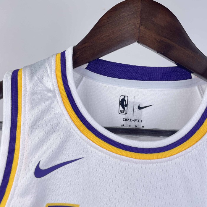 KIDS Heat Transfer 2023 Los Angeles Lakers Kobe Bryant White Jersey