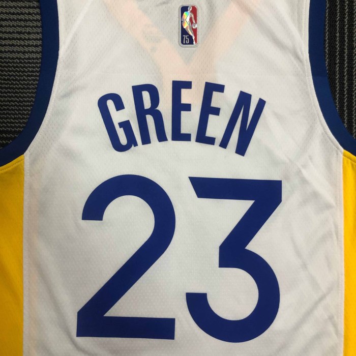 Heat Transfer Golden State Warriors JaMychal Green 75th Anniversary White Jersey