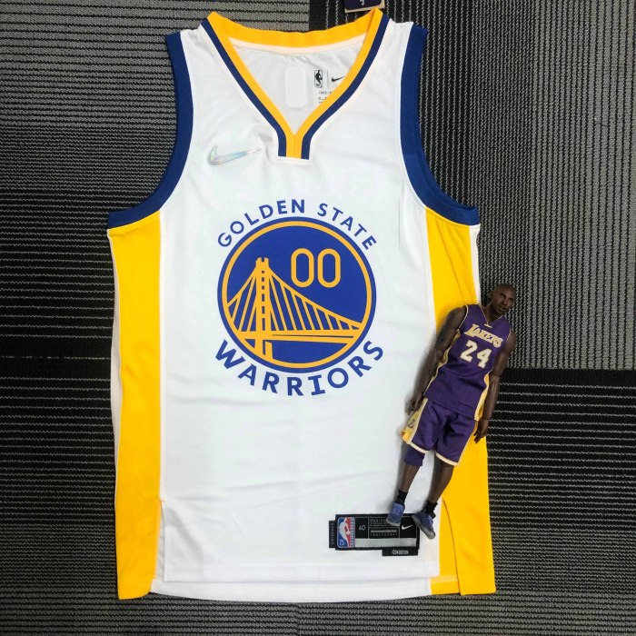 Heat Transfer NBA Golden State Warriors Jonathan Kuminga 75th Anniversary White  Jersey