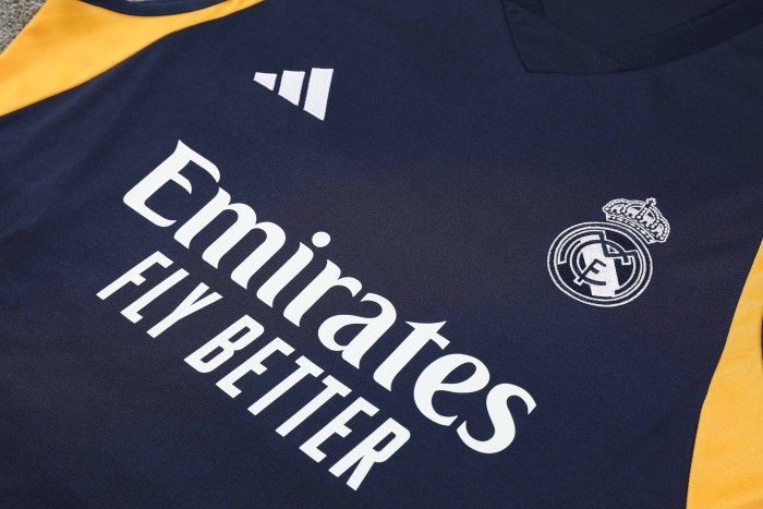 Adult Kit 23-24 Real Madrid Navy blue Sleeveless Training set Football shirt + short