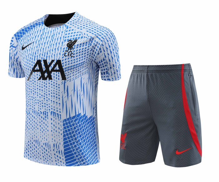 Adult Kit 23-24 Liverpool Light blue Training set Football shirt + short
