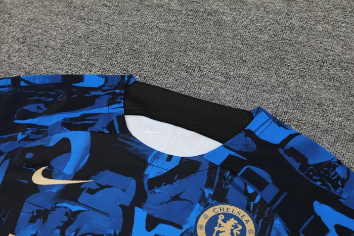 Adult Kit 23-24 Chelsea Dark blue Training set Football shirt + short