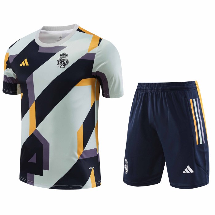 Adult Kit 23-24 Real Madrid White Training set Football shirt + short