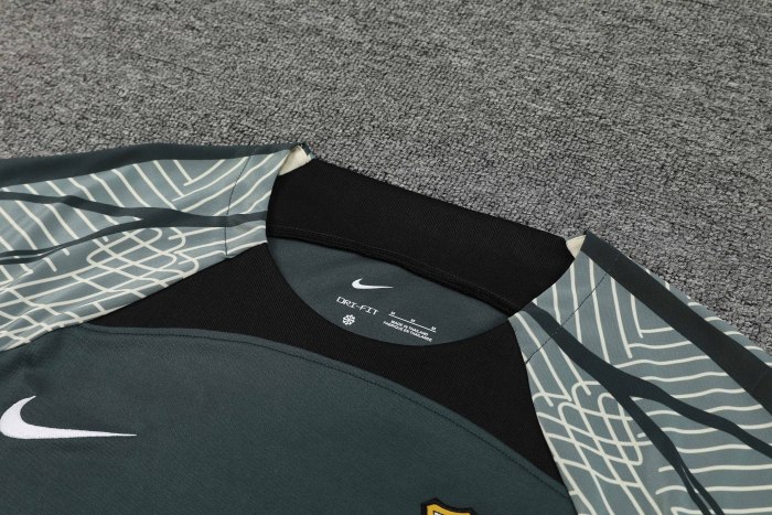 Adult Kit 23-24 Barcelona Green Training set Football shirt + short