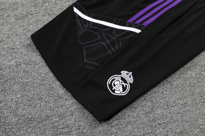 Adult Kit 23-24 Real Madrid Dark green Sleeveless Training set Football shirt + short