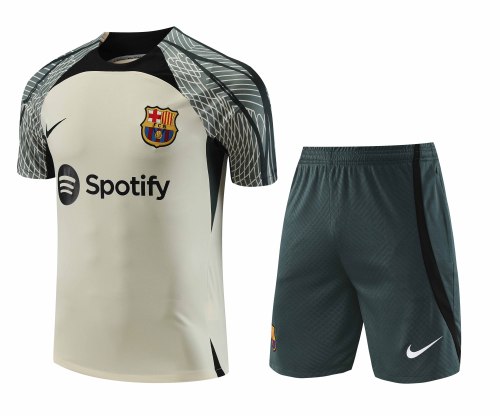 Adult Kit 23-24 Barcelona Creamy white Training set Football shirt + short