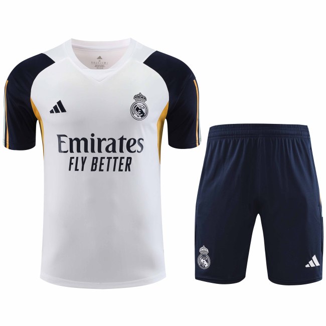 Adult Kit 23-24 Real Madrid White Training set Football shirt + short