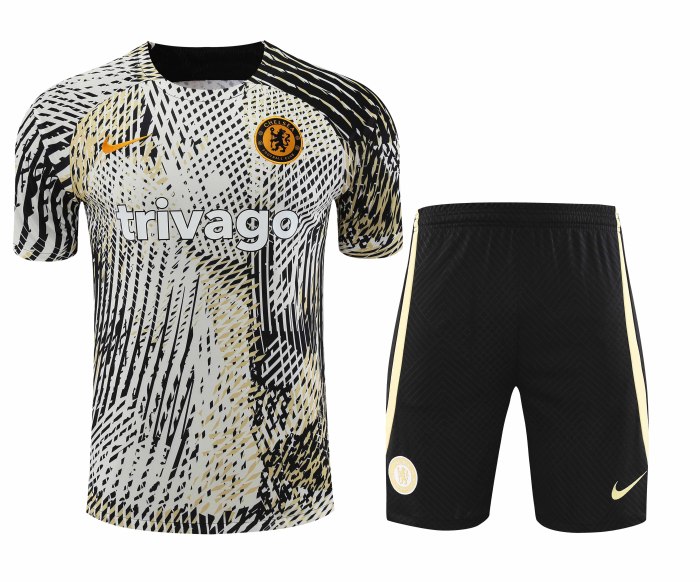 Adult Kit 23-24 Chelsea Creamy white Training set Football shirt + short