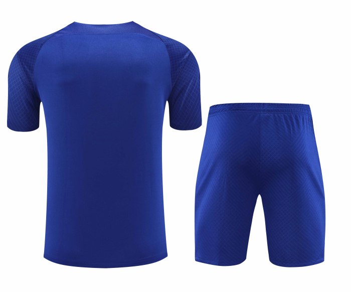 Adult Kit 23-24 Barcelona Dark blue Training set Football shirt + short