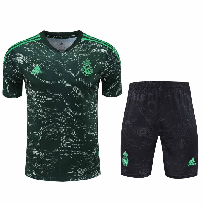 Adult Kit 23-24 Real Madrid Dark green Training set Football shirt + short