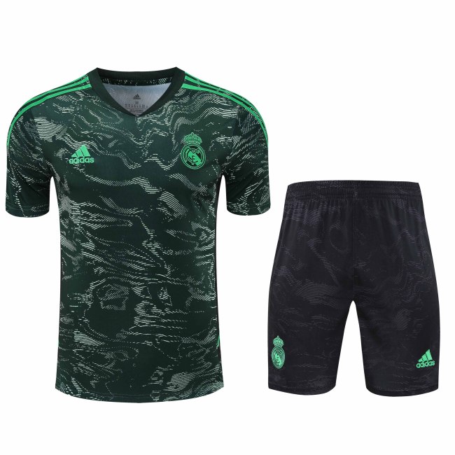 Adult Kit 23-24 Real Madrid Dark green Training set Football shirt + short