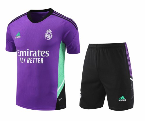 Adult Kit 23-24 Real Madrid PurpleTraining set Football shirt + short